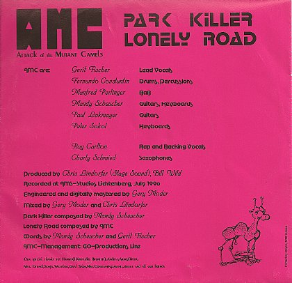 Rückseite der Platte